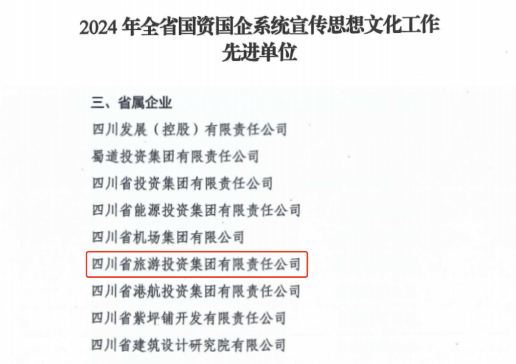 喜报！省庄闲游戏集团获评2024年全省国资国企系统宣传思想文化工作先进单位